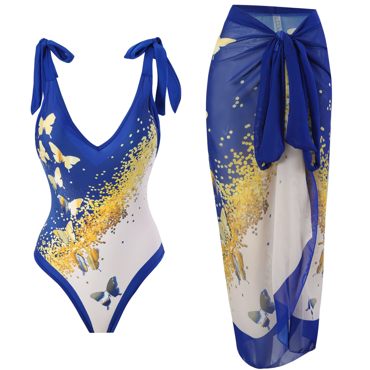 Ladies Strap Shoulder One Piece Swimsuit SKSW40081ST