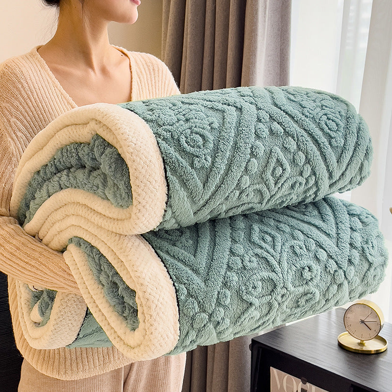 Home Decor Coral Fleece Soft Blanket SKABL4254