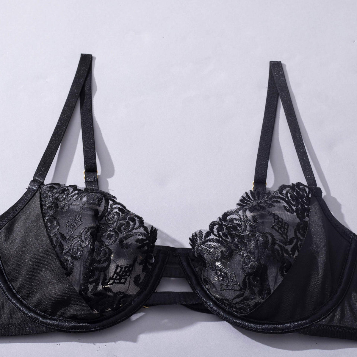 Ladies Floral Embroidery 3PCS Lingerie Set SKLG4156