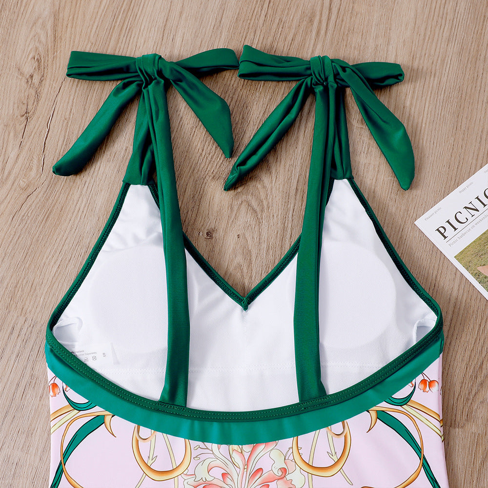 Ladies One Piece with Salong Cover Swimsuit SKSW40080ST