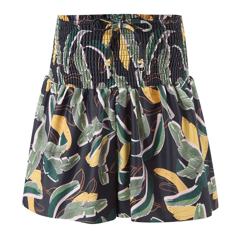 Ladies Elastic Waist Print Swimwear Cover Skirt SKSW40089S