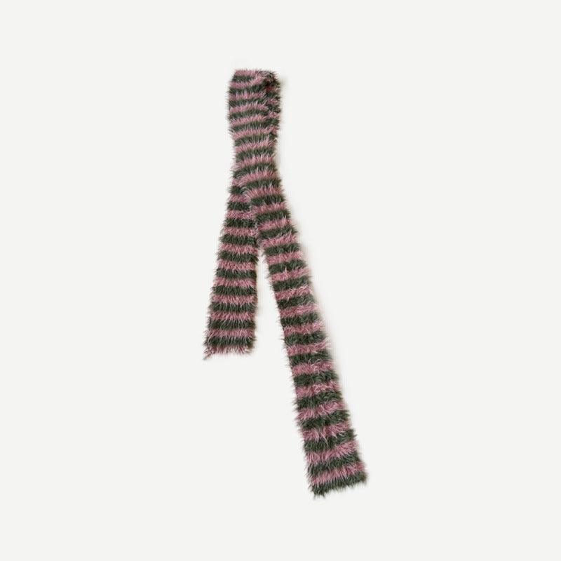 SWEETKAMA Ladies Soft Faux Mink Feel Stripe Scarf YW039