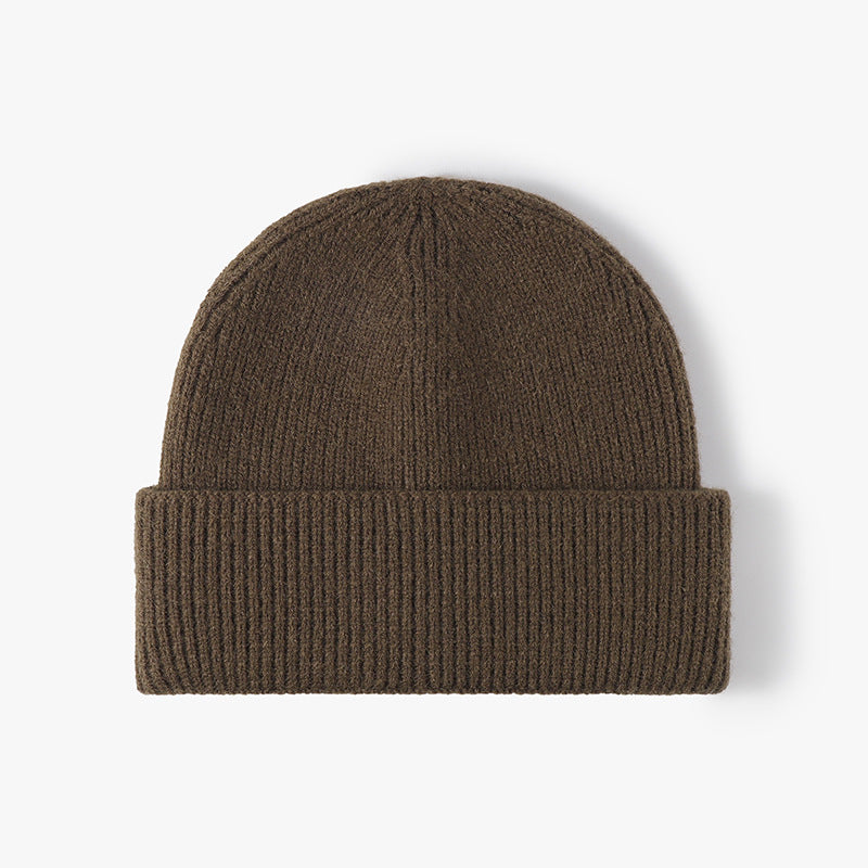 SWEETKAMA Ladies Solid Color Folder Knit Hat SKAH4216