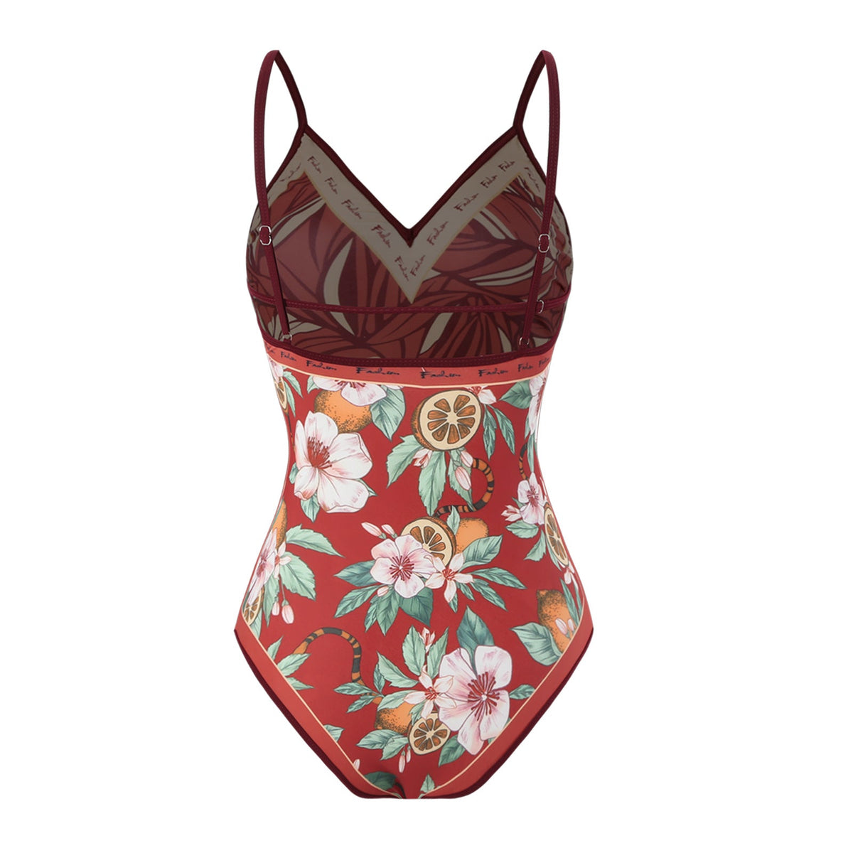 Floral AB Side Reversible One Piece Swimwear SKSW40089T