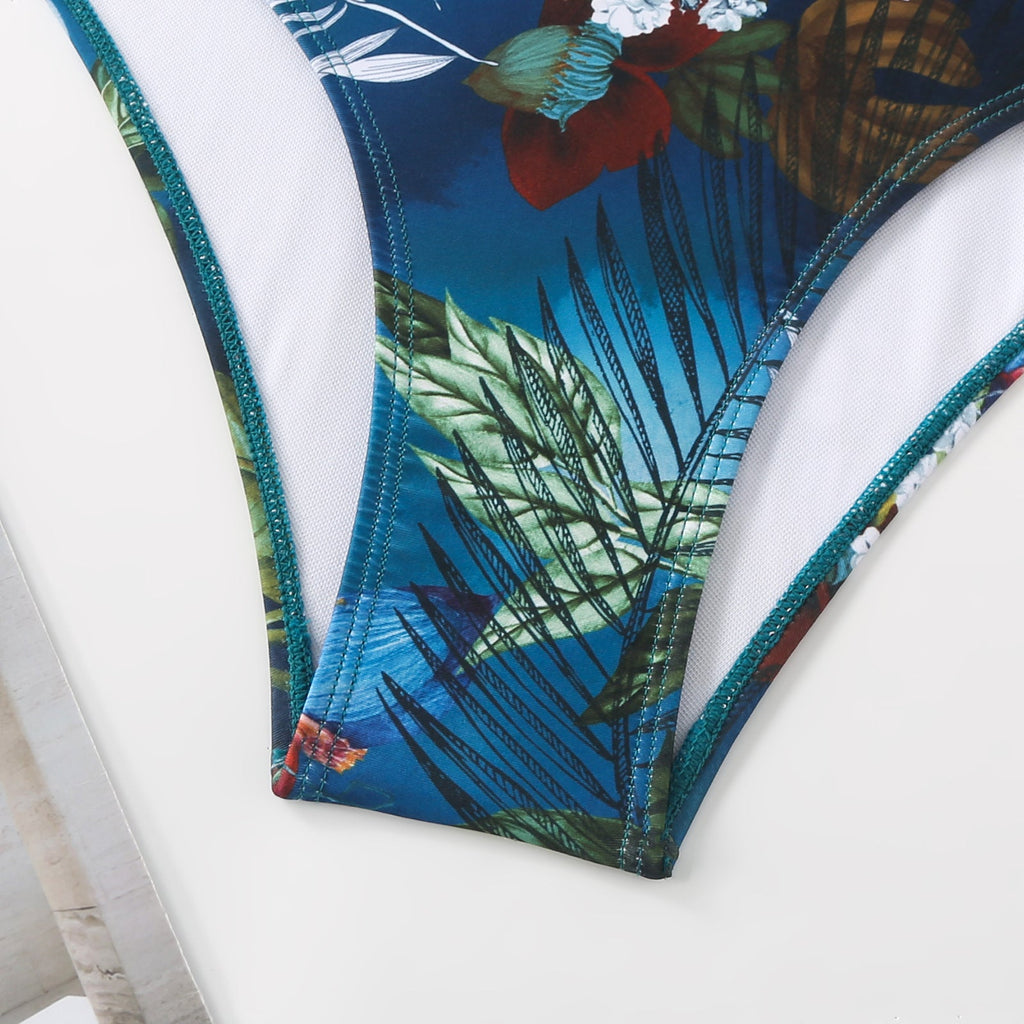 Ladies Print One Piece Swimwear with Cover SKSW40136