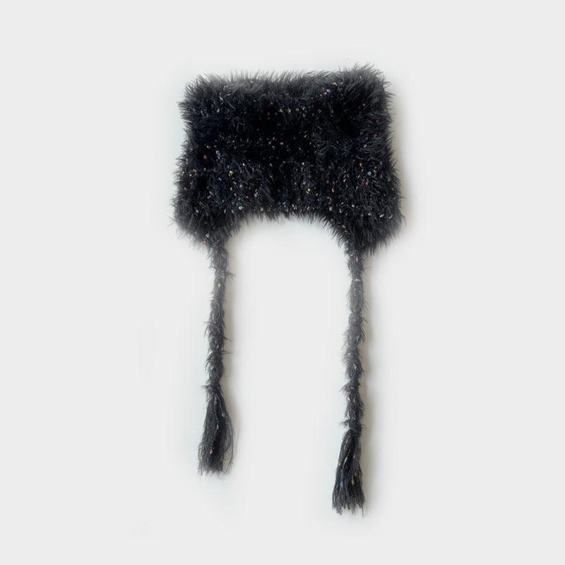 Solid Color Cute Sweet String Tie Knit Hat YH3050