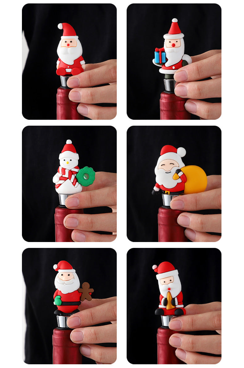 Chirstmas Santa Claus Wine Bottle Stopper SKACC4184