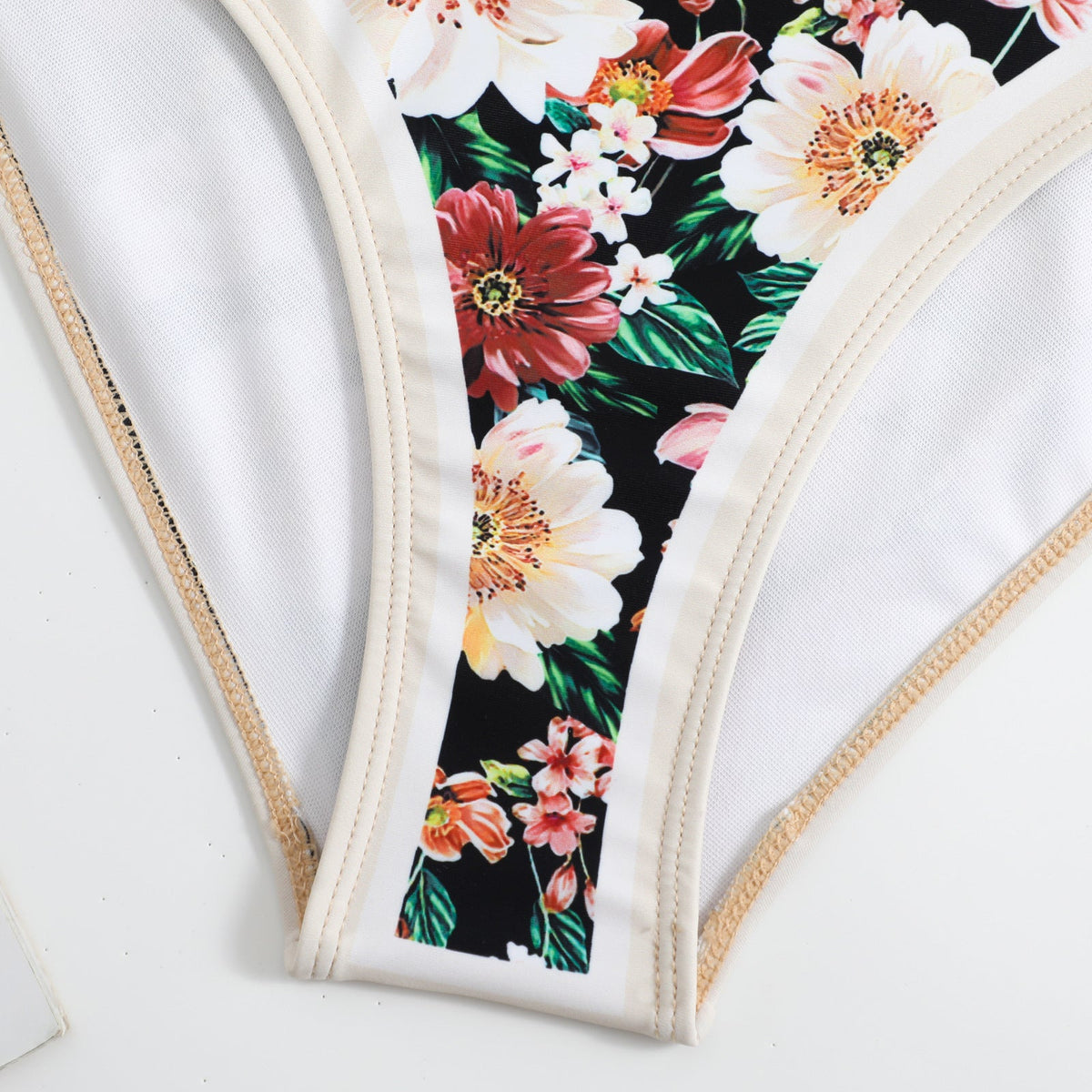 Two Shoulder with Cover One Piece Swimwear SKSW40146