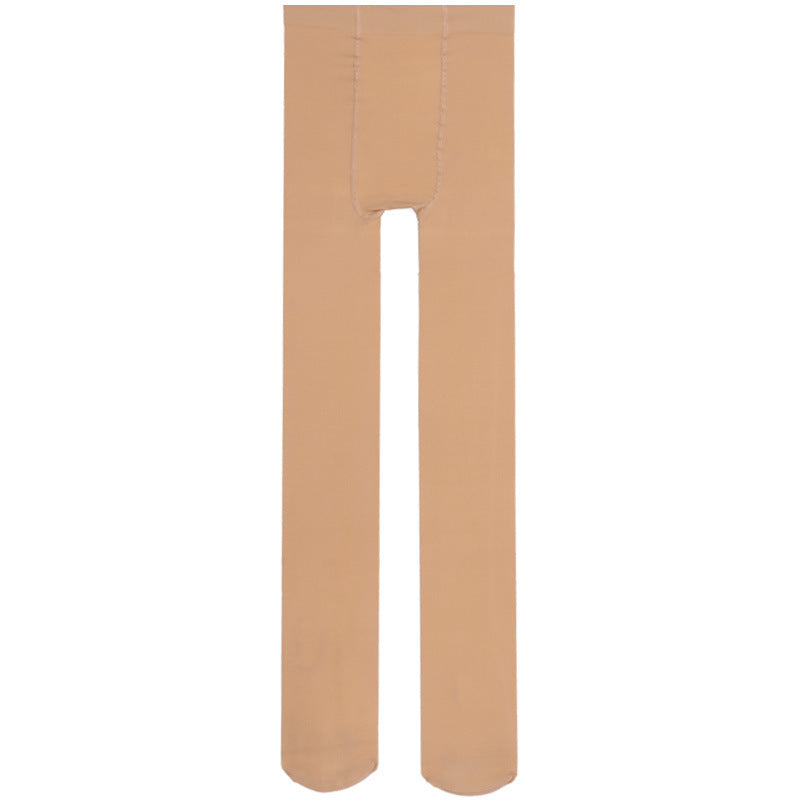 Ladies Solid Color 220g Fleece Lined Full-Foot Tights