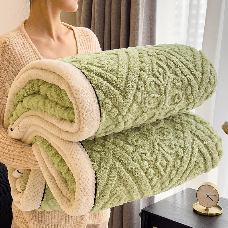Home Decor Coral Fleece Soft Blanket SKABL4254