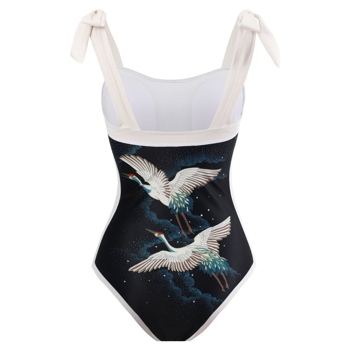 Two Shoulder with Cover One Piece Swimwear SKSW40146