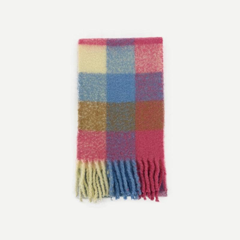 Ladies Color Blocks Simple Scarf YN004