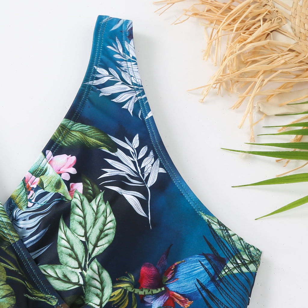 Ladies Print One Piece Swimwear with Cover SKSW40136