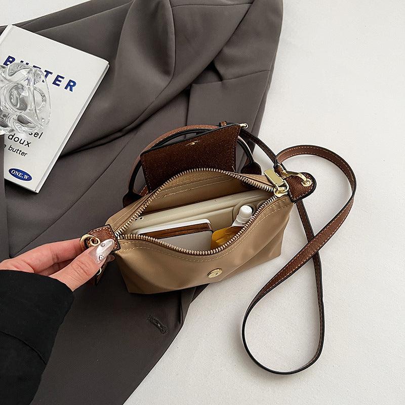 Ladies Color Block Flap Crossbody Bag Phone Wallet Bag
