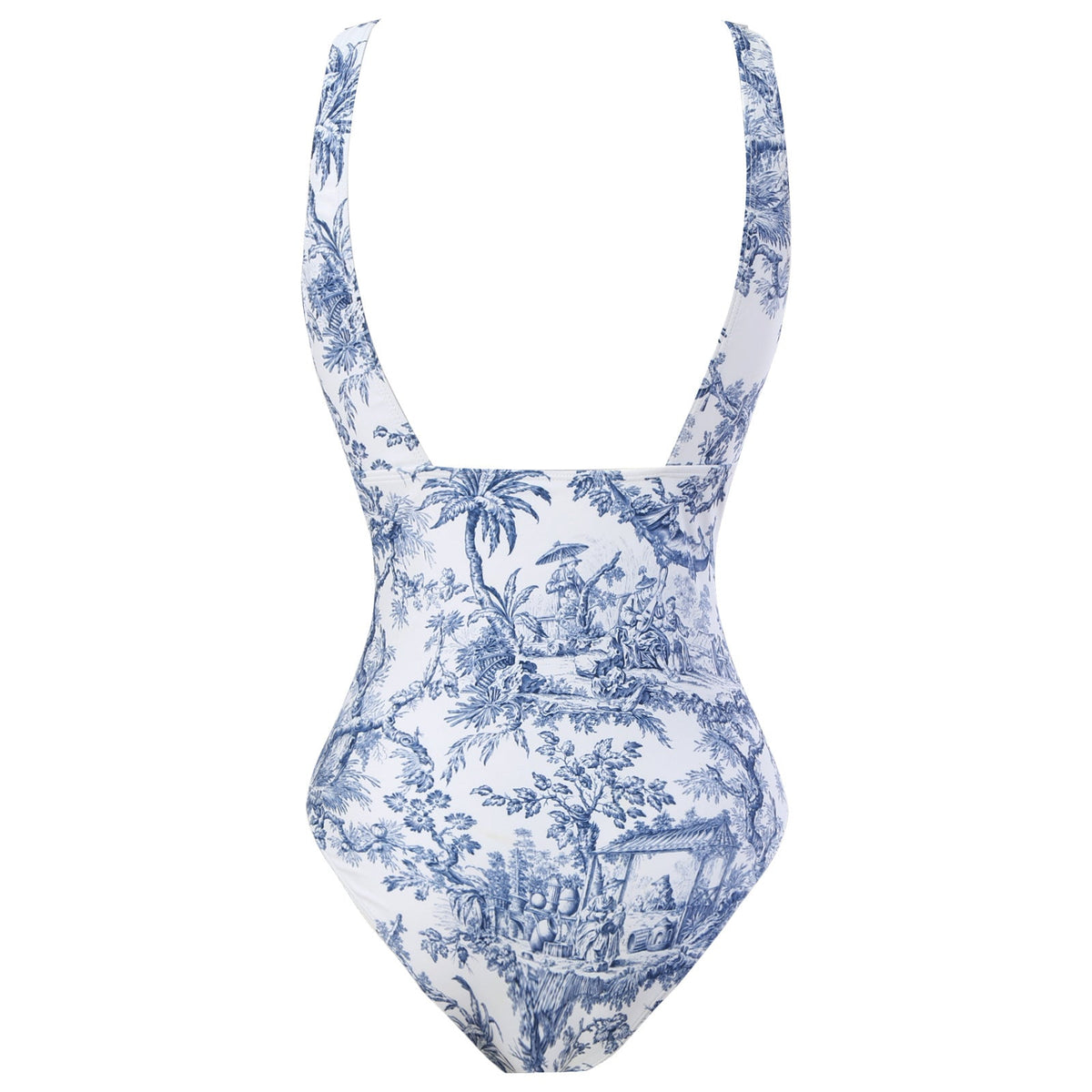 Ladies Floral Print One Piece with Cover SKSW40138
