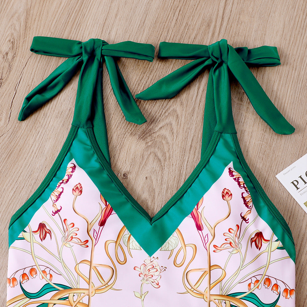 Ladies One Piece with Salong Cover Swimsuit SKSW40080ST