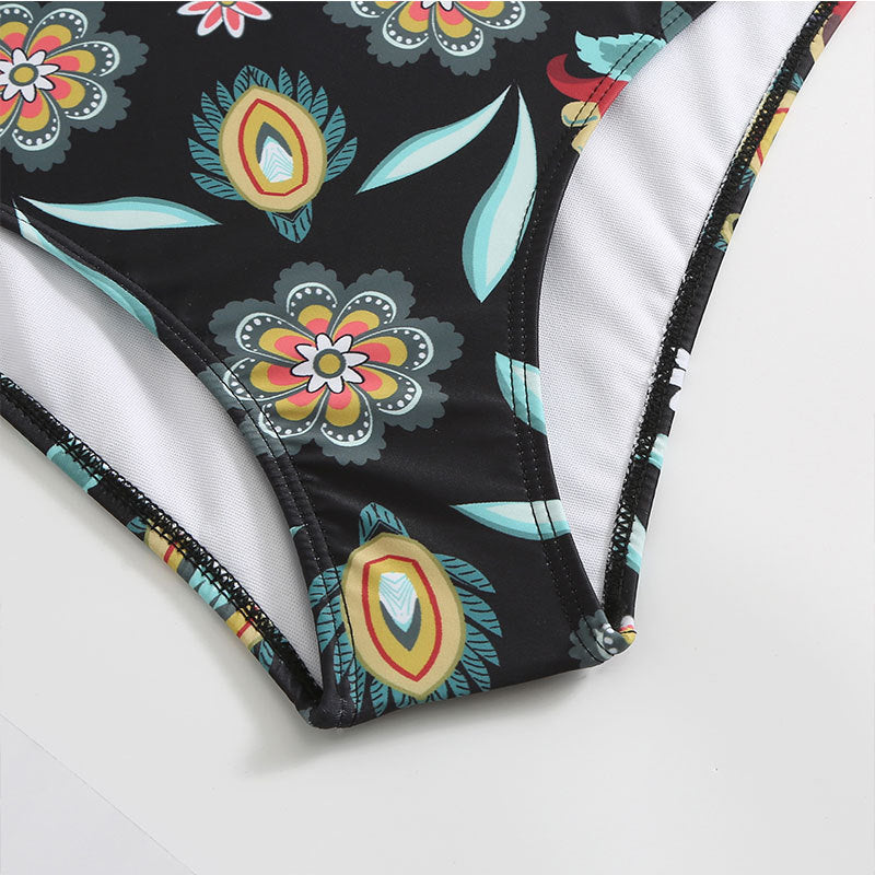 Two Shoulder Waist Strape with Salong Swimsuit SKSW40143
