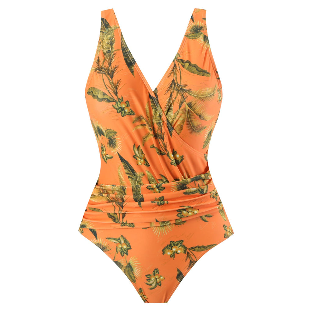 Ladies Print One Piece Swimwear with Cover SKSW40136