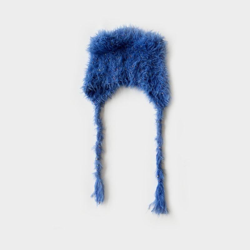 Solid Color Cute Sweet String Tie Knit Hat YH3050