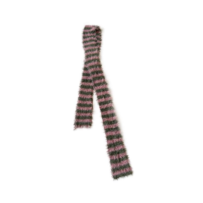 SWEETKAMA Ladies Soft Faux Mink Feel Stripe Scarf YW039