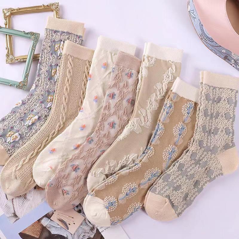 SWEETKAMA Ladies Multi Color Cotton Daily Socks SKASC4160