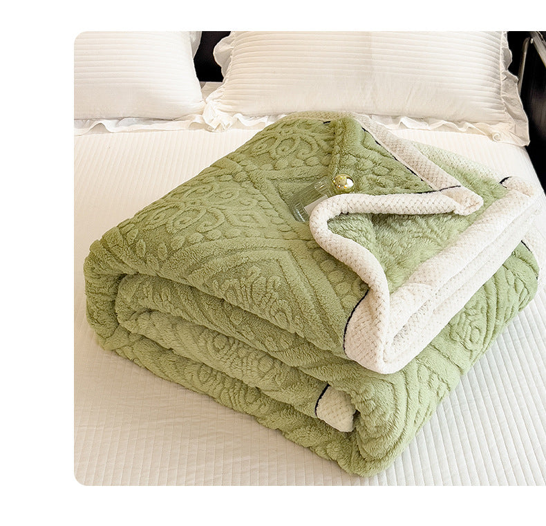 Home Decor Coral Fleece Soft Blanket SKABL4254