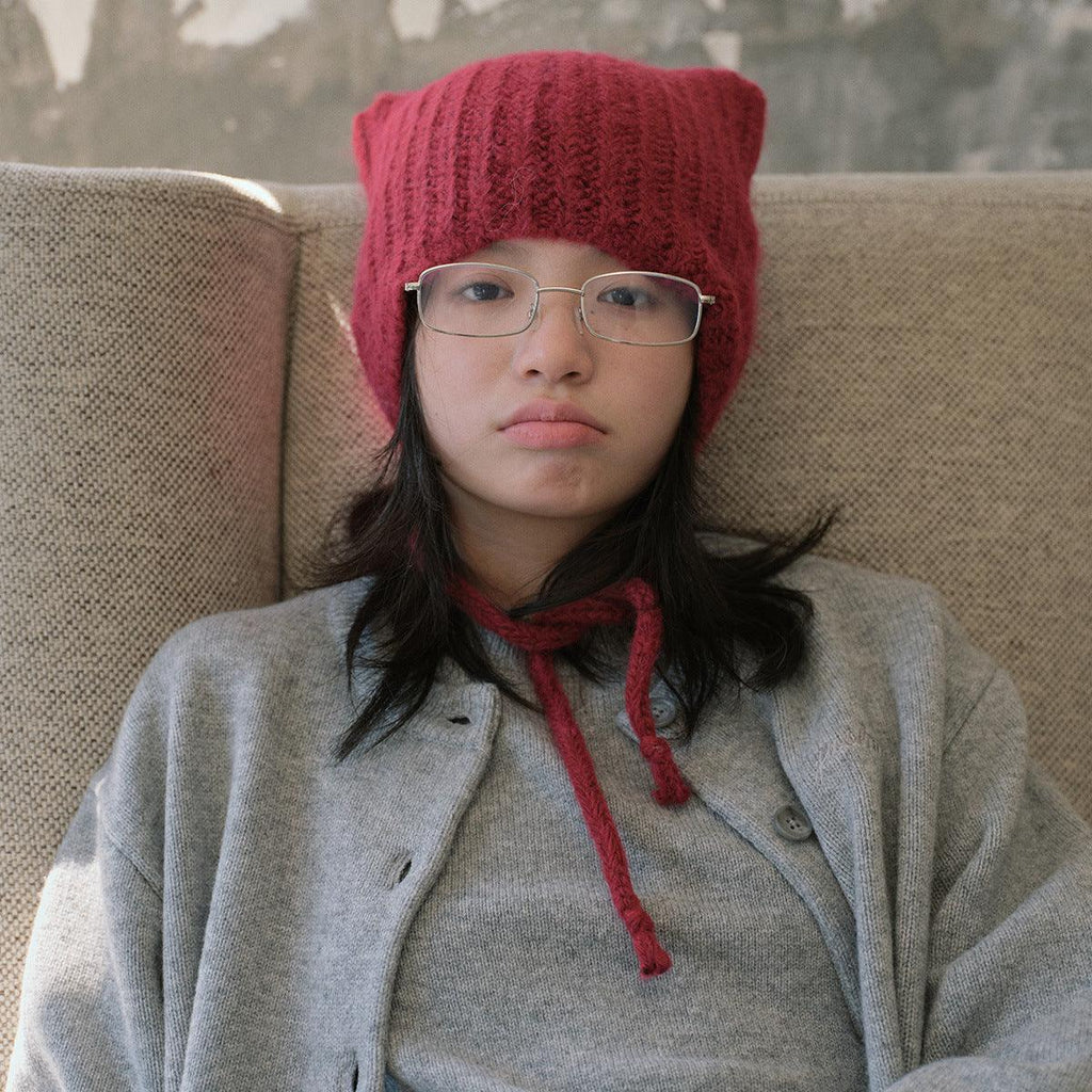 Ladies Solid Color Cat Ears Hat YH4049