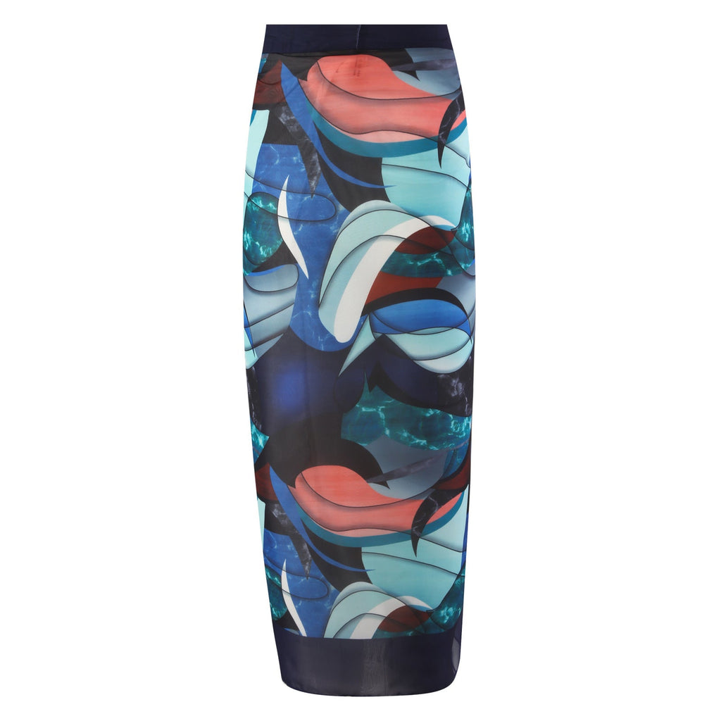 Ladies Print One Piece Swimwear with Cover SKSW40136