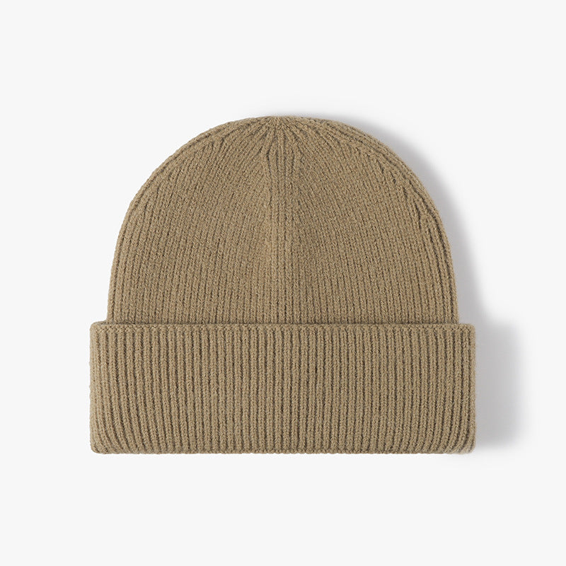 SWEETKAMA Ladies Solid Color Folder Knit Hat SKAH4216