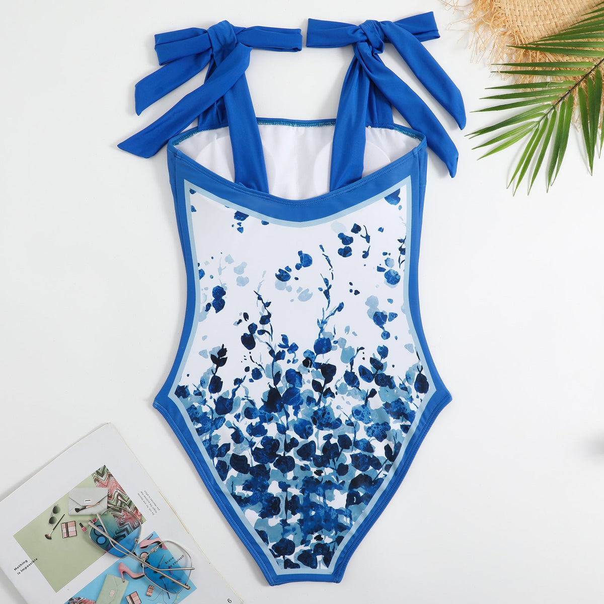 Two Shoulder with Cover One Piece Swimwear SKSW40146