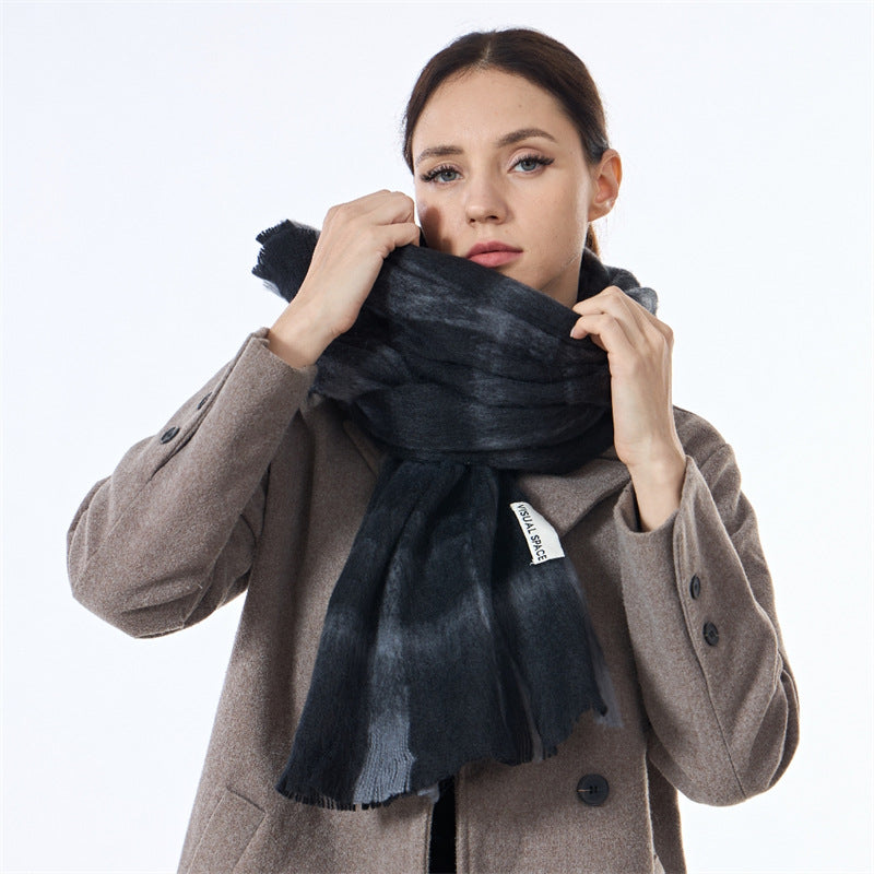 Unisex Color Block Plaid Everyday Scarf SKAS4200