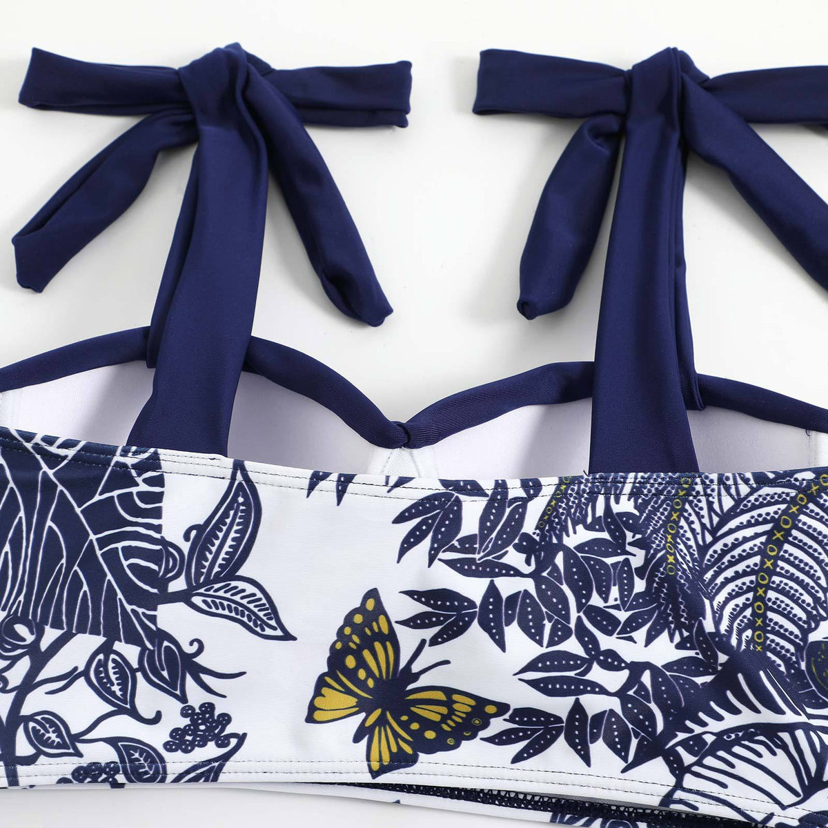 Butterfly Tiger Strape Shoulder Bikini Set with Cover SKSW40117