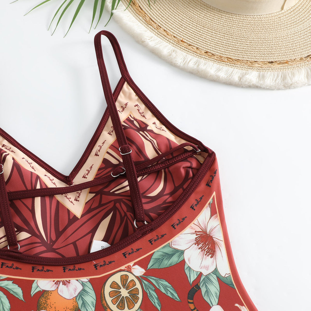 Floral AB Side Reversible One Piece Swimwear SKSW40089T