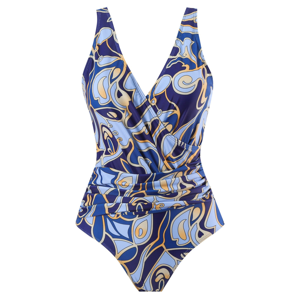 Ladies Print One Piece Swimwear with Cover SKSW40136