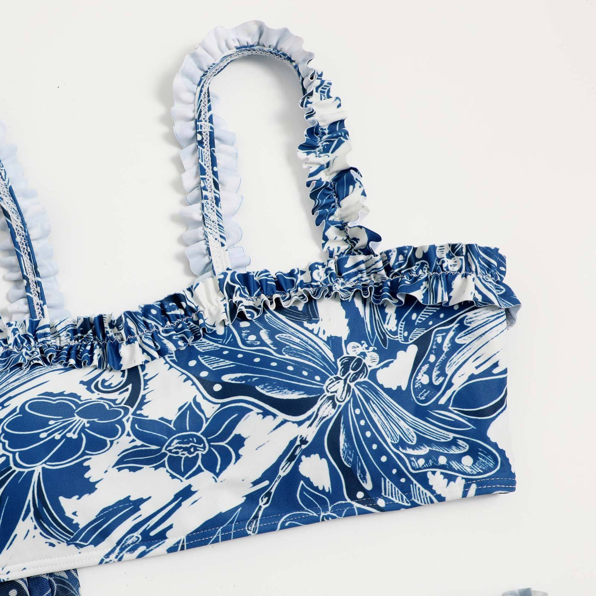 Dragonfly Print Bikini Set with Cover SKSW40123