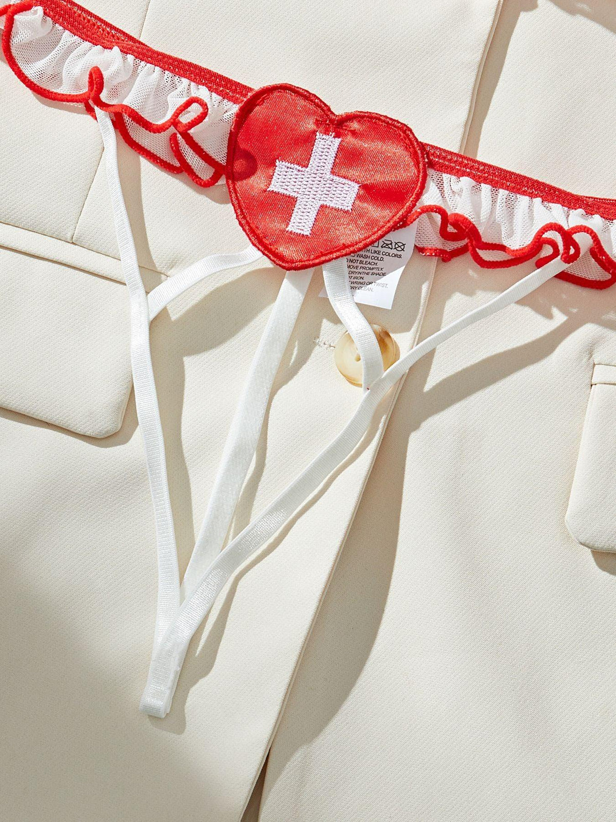 Ladies Spicy Costume Nurse 3PCS Lingerie Set SKLG4012