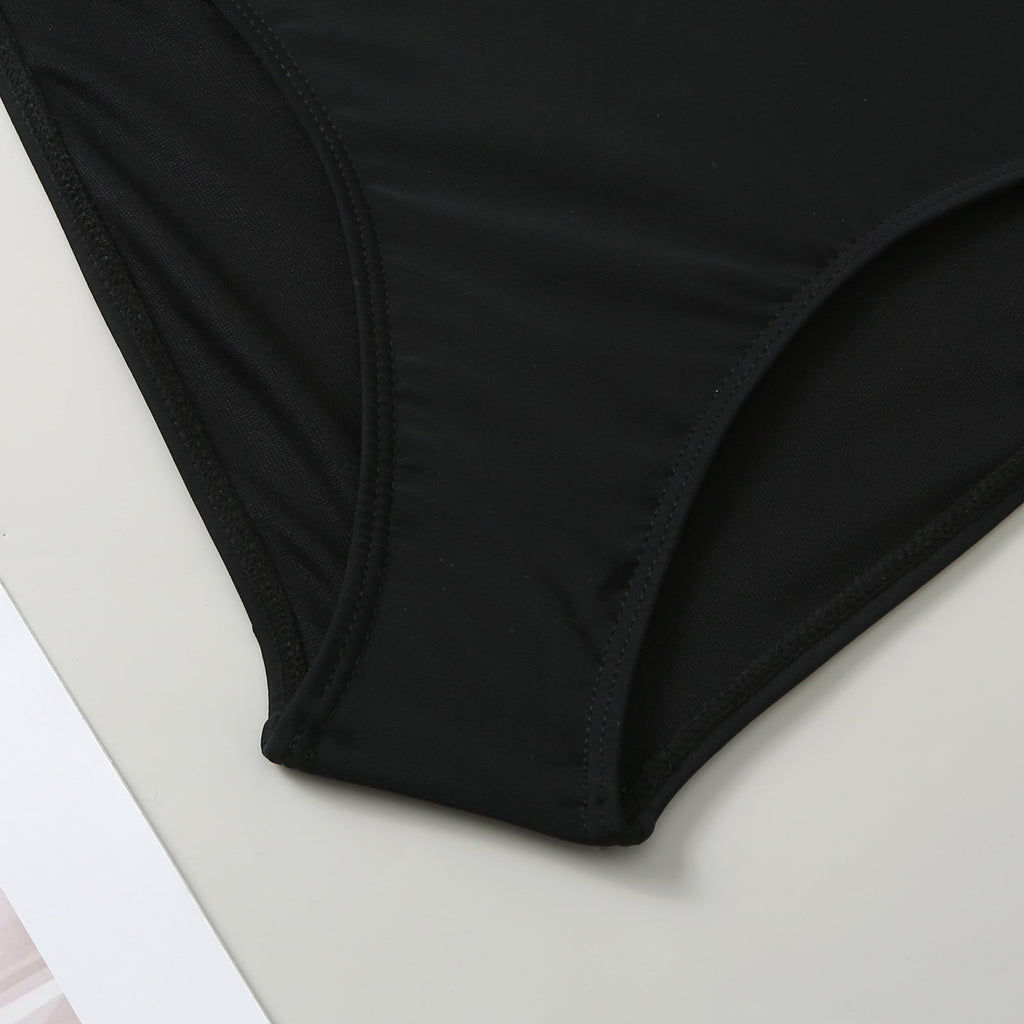 Color Block Bowknot Swimwear with Cover SKSW40151