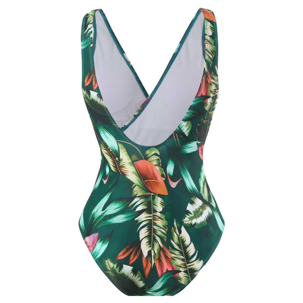 Ladies Print One Piece Swimwear with Cover SKSW40136