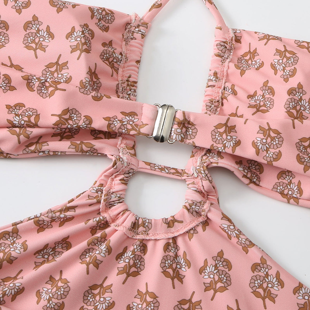 String Halter One Piece Swimwear with Cover SKSW40150