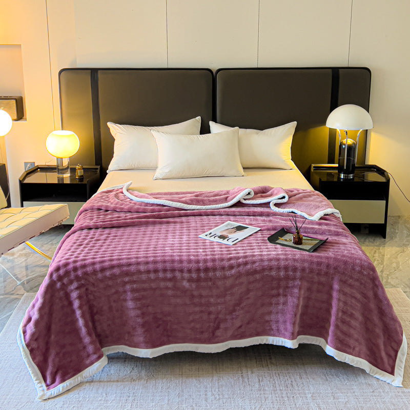 Home Decor Coral Fleece Soft Blanket SKABL4258