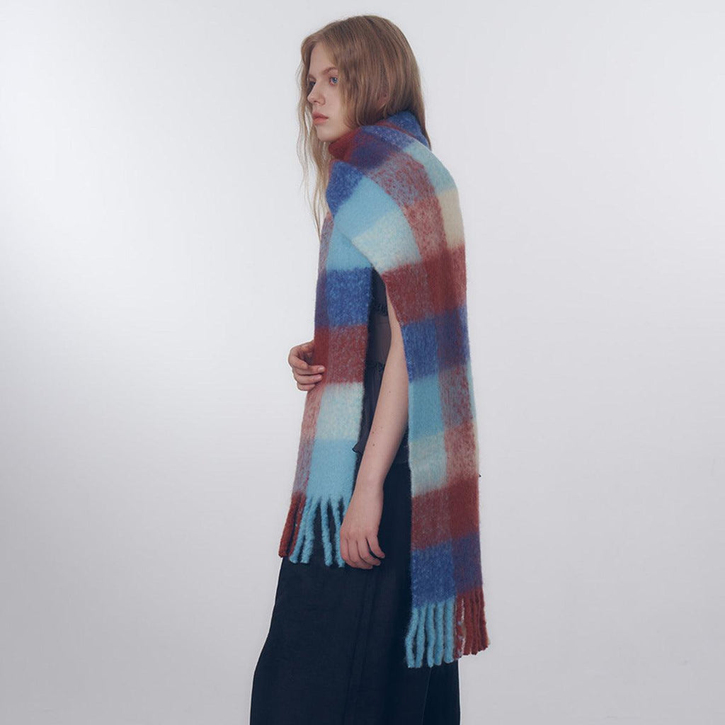 Ladies Color Blocks Simple Scarf YN004