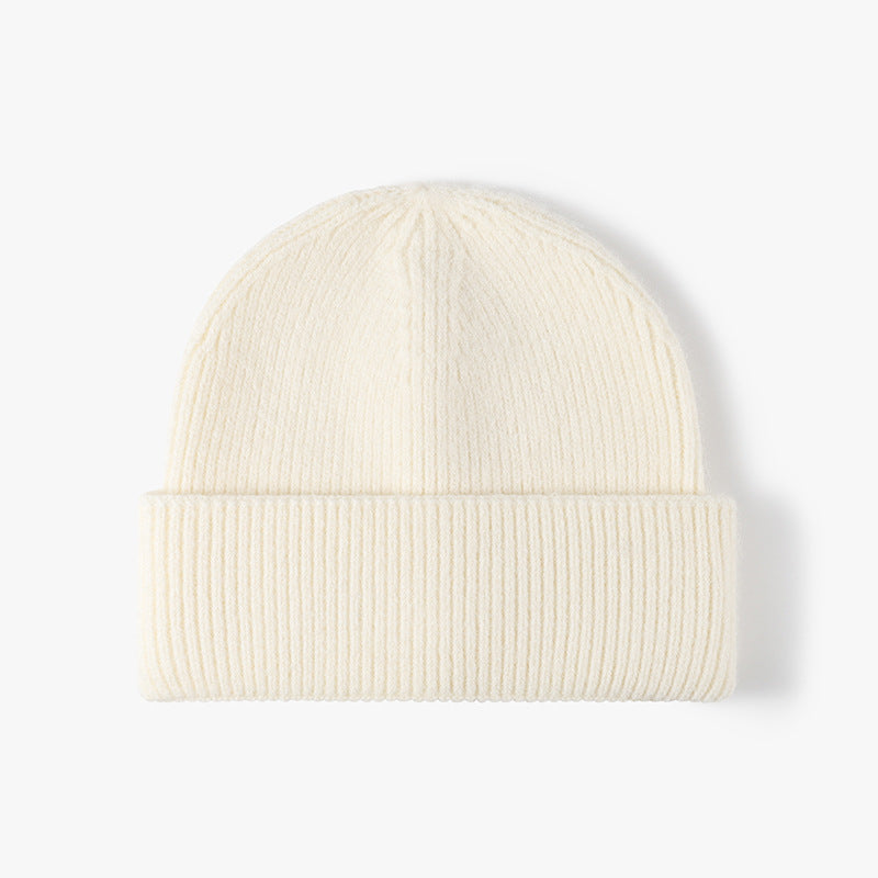 SWEETKAMA Ladies Solid Color Folder Knit Hat SKAH4216