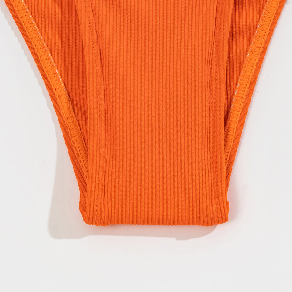 Ladies Triangle V-Neck 2PCS Bikini Set Swimsuit 8BK3WST316