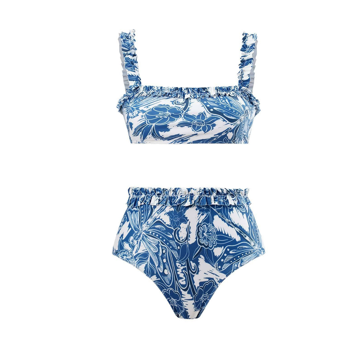 Dragonfly Print Bikini Set with Cover SKSW40123