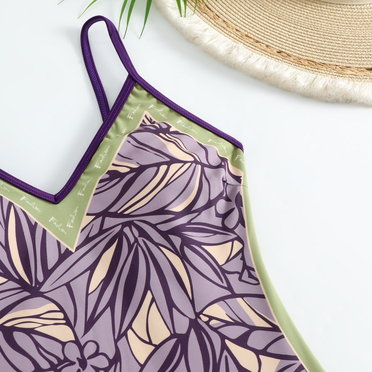 Floral AB Side Reversible One Piece Swimwear SKSW40089T