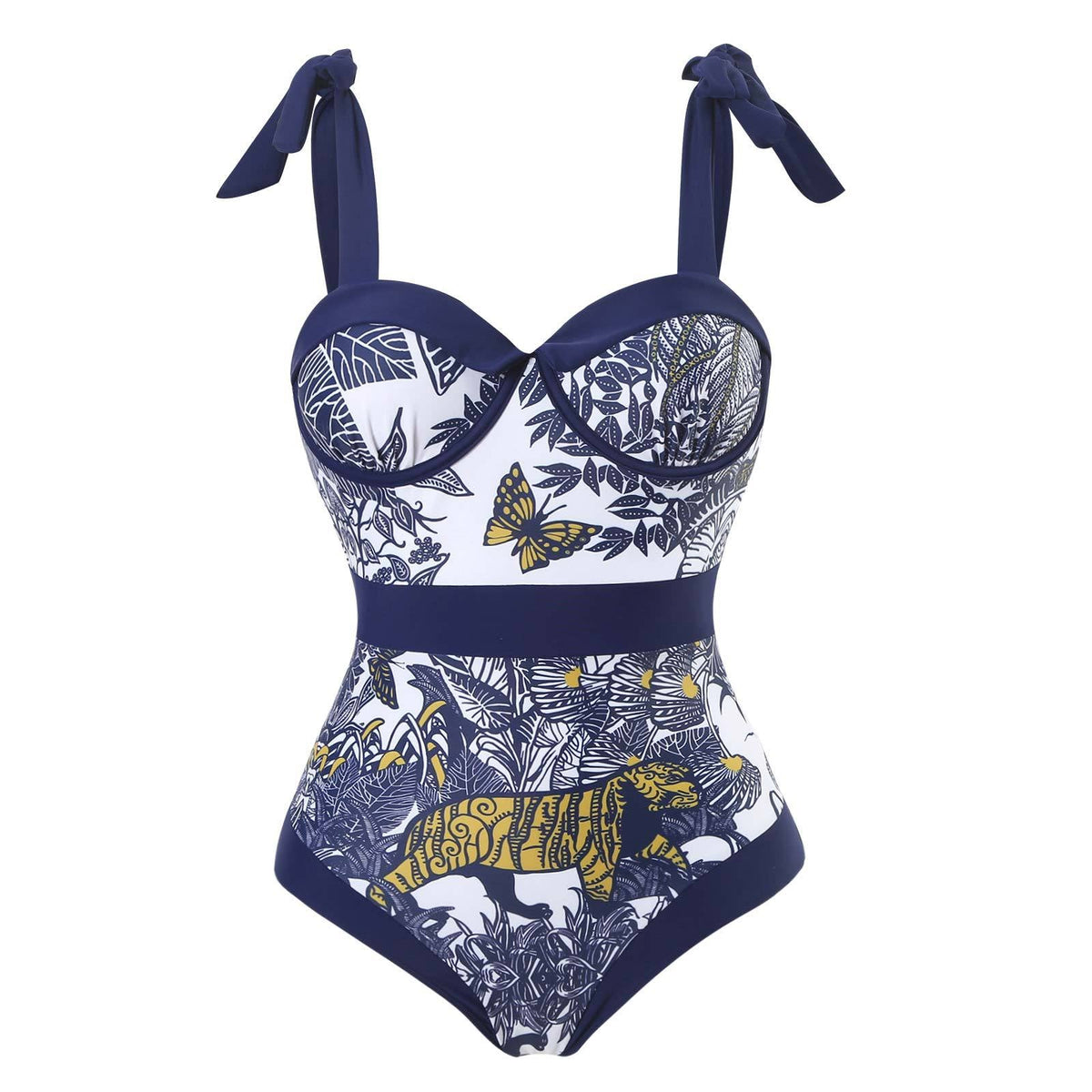 Strape Shoulder One Piece Swimwear with Salong SKSW40116