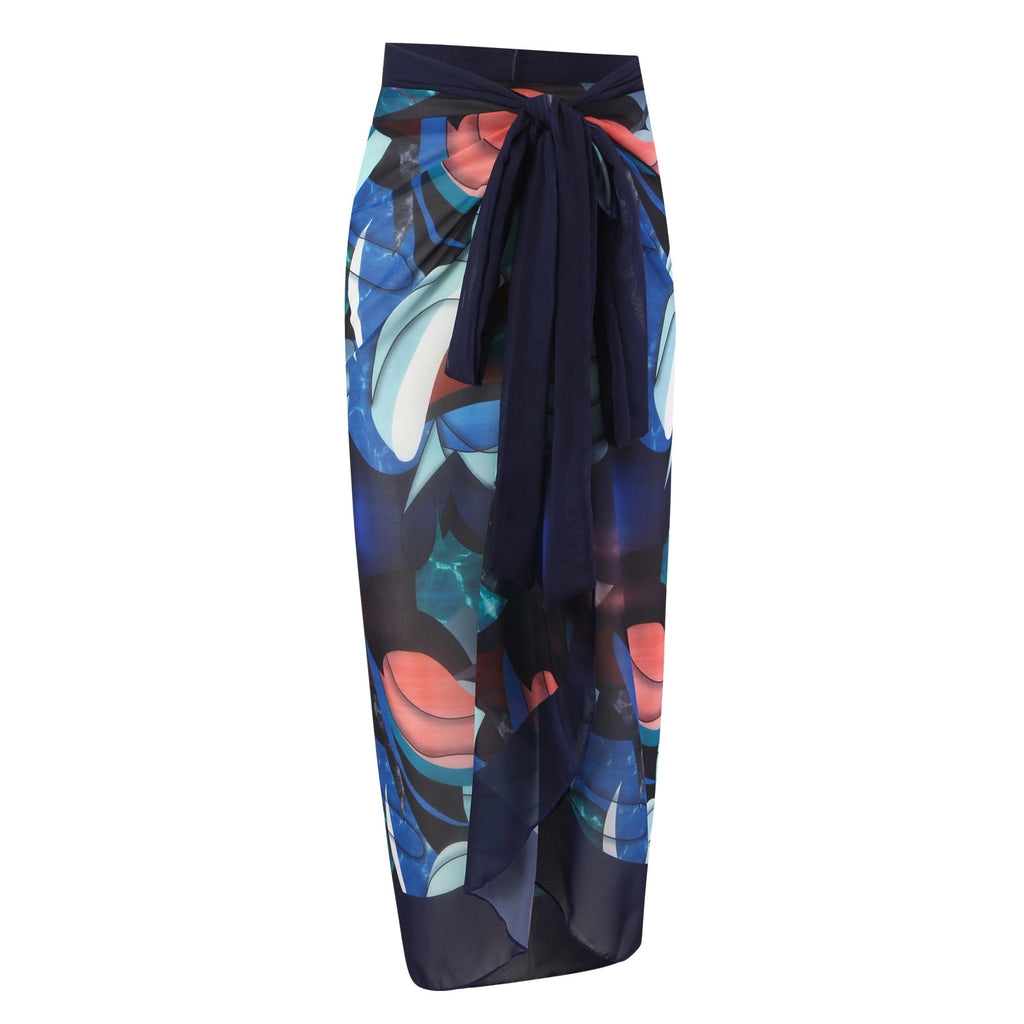 Ladies Print One Piece Swimwear with Cover SKSW40136