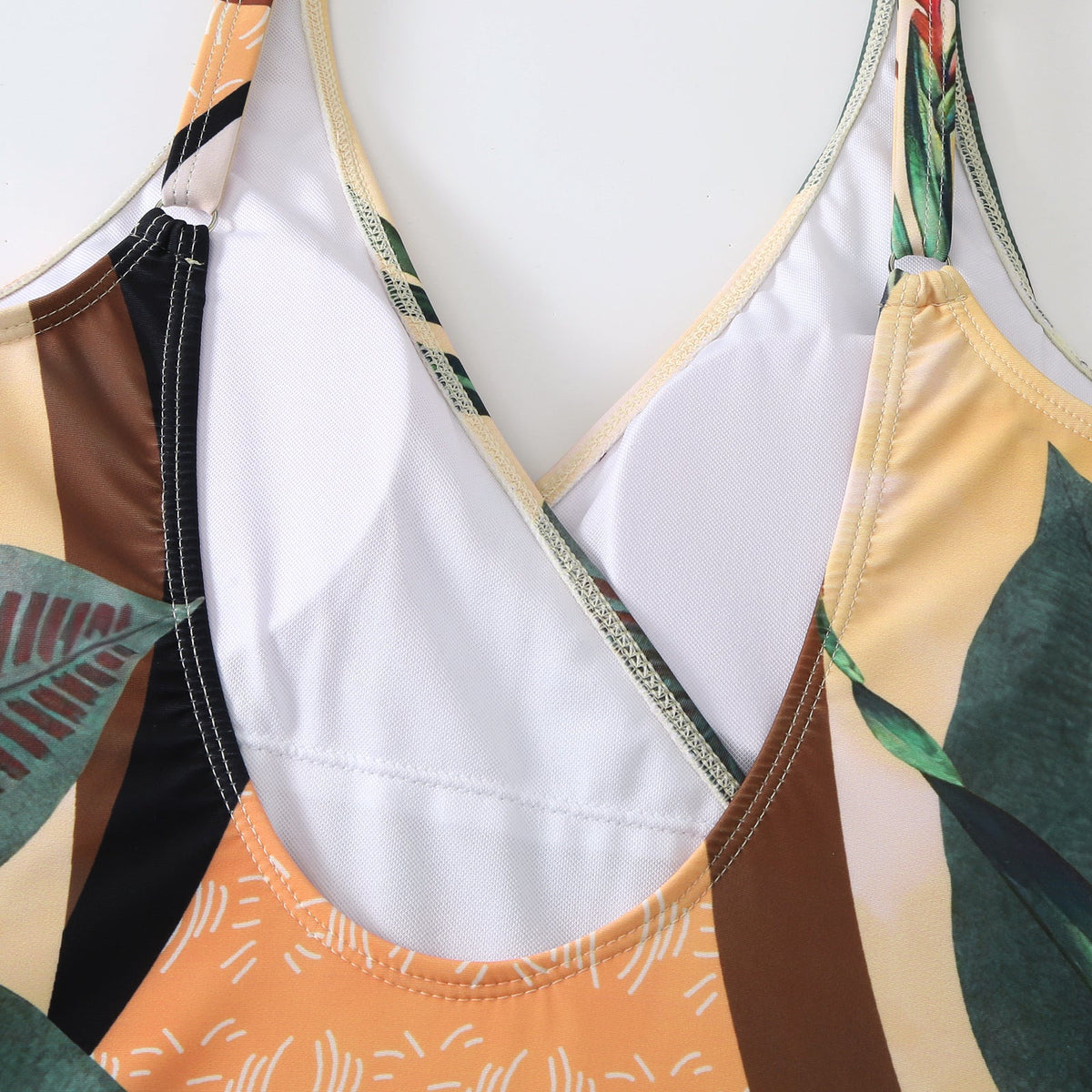 Two Shoulder Waist Strape with Salong Swimsuit SKSW40143