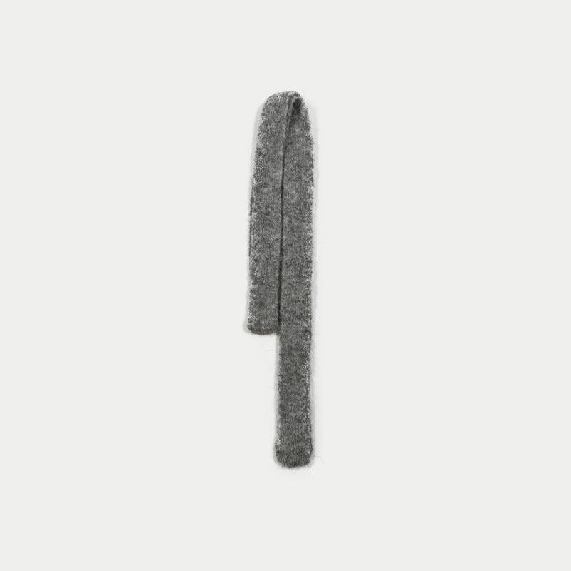 Ladies Solid Color Skinny Wool Scarves YW013