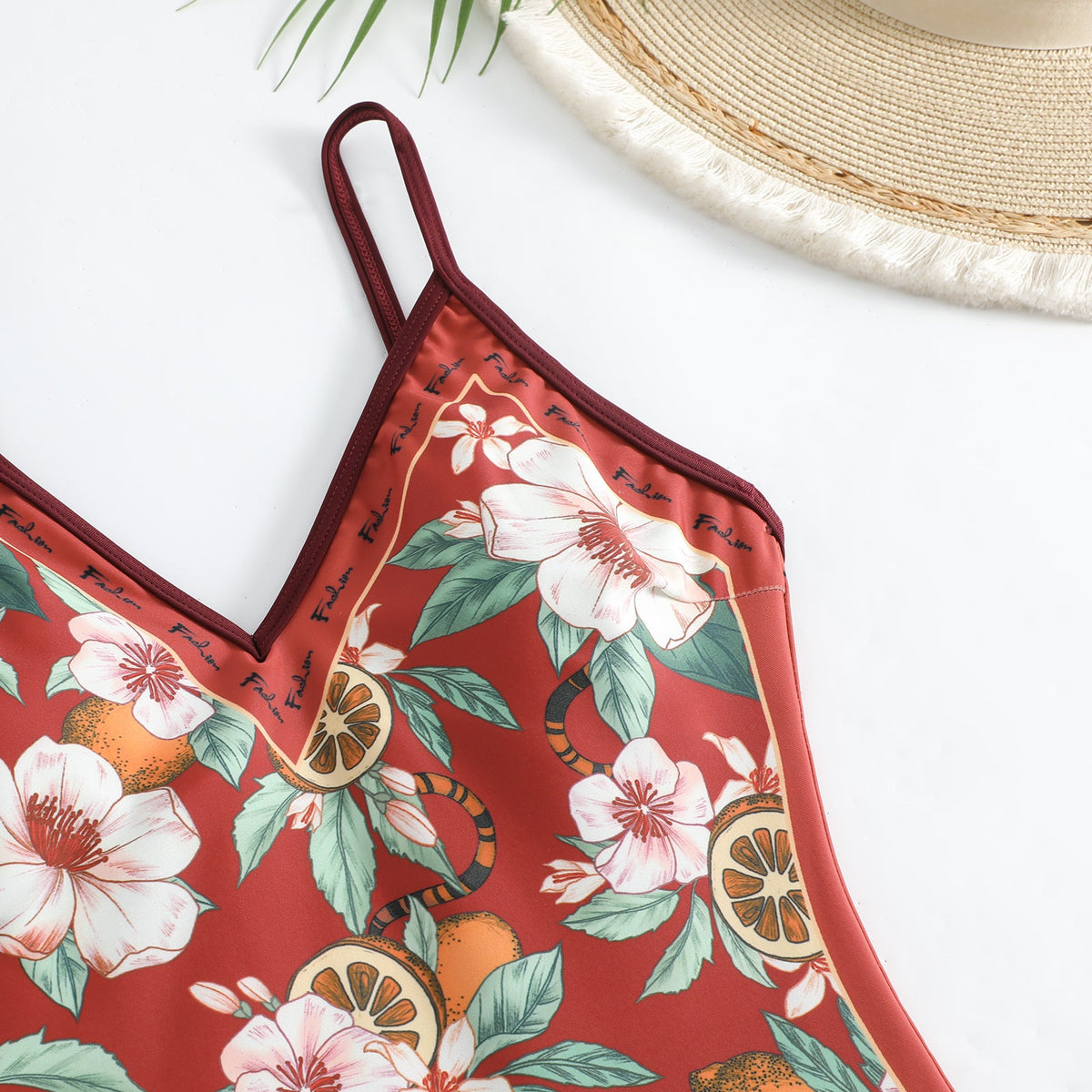 Floral AB Side Reversible One Piece Swimwear SKSW40089T